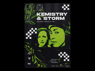 KEMISTRY & STORM design dnb jungle kemistryandstorm layout metalheadz mixedmedia music poster photoshop poster poster design type type poster typography