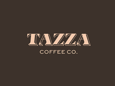 tazza coffee coffee dailylogochallenge design illustration lettering logo tazza typo logo typography vector