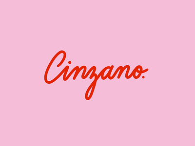 cinzano lettering custom custom lettering dailylogochallenge illustration ipadpro lettering logo logodesign vector
