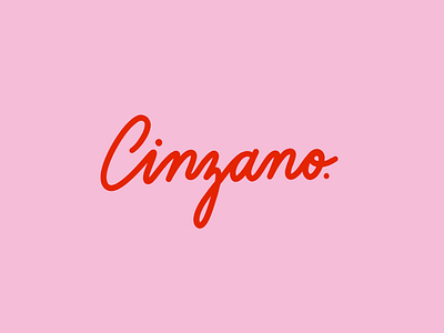 cinzano lettering