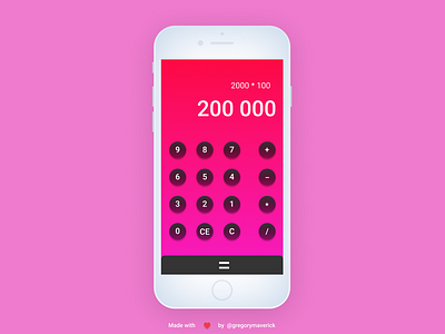 Calculator Design Day004 DailyUI calculator dailyui day004 ui