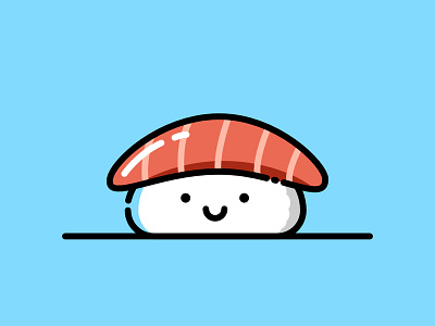 Sushi affinitydesigner flat food icon illustration sushi vector