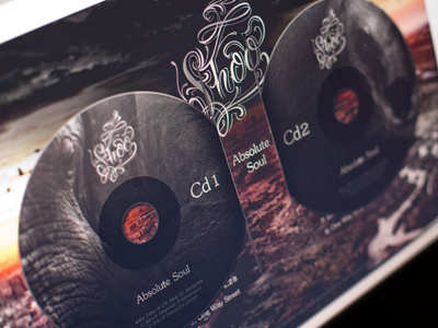 Shoo, first music album cd dvd graphic design music packaging