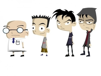 Vector characters from 2004 2d character design illustration vector