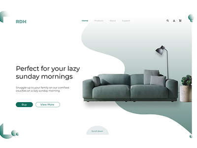 Furniture E-commerce website branding design graphic graphicdesign home page illustration interior interior design landing page sofa ui user experience user interface ux uxui vector visual design web page