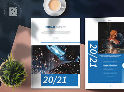 Annual Report Indesign Project 2020 2021 a4 agency annual blue brand brochure company corporate identity indesign industry kahuna layout letter print production ready report