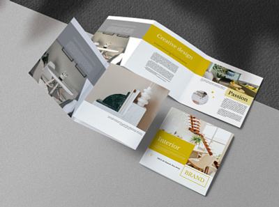 Interior Indesign Brochure aesthetics brochure color indesign interior kahuna modern print ready square yellow