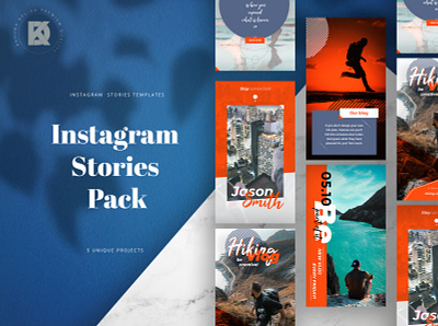 Vlog Instagram Stories Pack graphic design kahuna