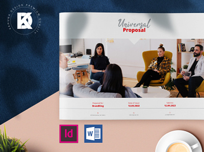 Red Project Proposal Landscape template