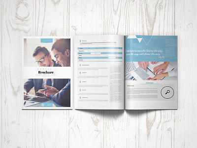 Project Proposal Business Template agency blue brochure business catalog clean green indesign informational modern project proposal