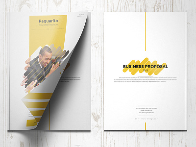 Business Proposal Template agency annual report brandbook brochure catalog clean folio indesign informational portfolio project proposal