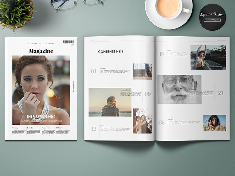 Lifestyle Universal Magazine by Kahuna_Design on Dribbble