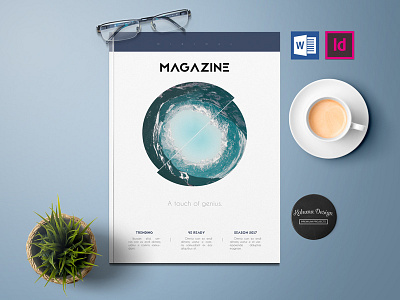 Minimal Magazine a4 business catalog creative elegant letter mag magazine microsoft minimal simple word