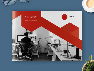 Company Profile a4 agency proposal brand brochure design business clean company corporate creative identity indesign profile