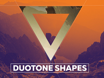 Duotone Geometric Shapes action circle color duotone effect facebook geometric hexagon instagram shape triangle