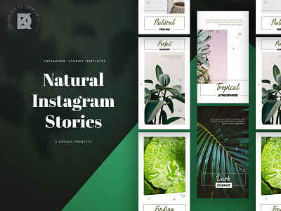 Natural Instagram Stories beauty commerce eco elegant facebook feminine green harmony instagram minimal natural nature pinterest sale shop stories