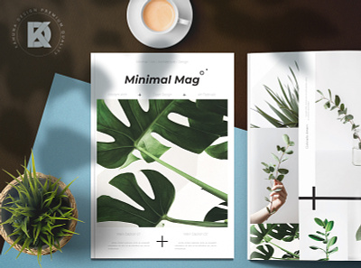Minimal Magazine black brochure clean cross flower folio forest kahuna magazine mnimal photo shape simple tropical white
