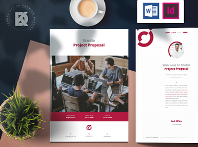Project Proposal branding brochure business delicate elegant indesign job media minimal offer photoshop project project management proposal social standard work