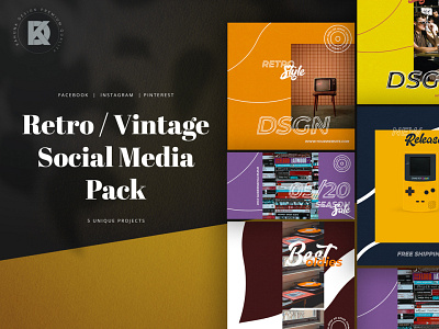 Retro / Vintage Social Media Pack