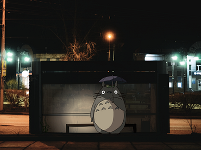 Totoro. animation illustration vector