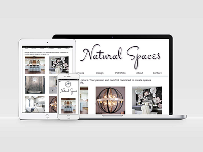 Natural Spaces Interior Designer's Portfolio site