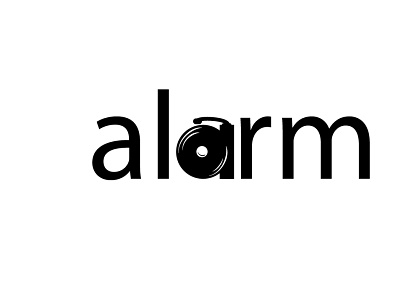 26 Day Alphabet Graphic Word Design Challenge - Alarm design typography vector