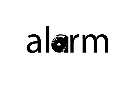 26 Day Alphabet Graphic Word Design Challenge - Alarm