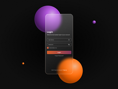Login UI iOS App Design app design ui