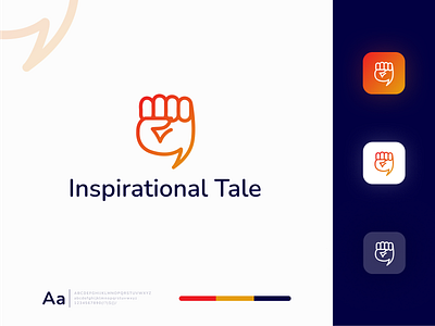 Inspirational Tale Logo Design art clean design icon idenity illustrator logo mark minimal vector