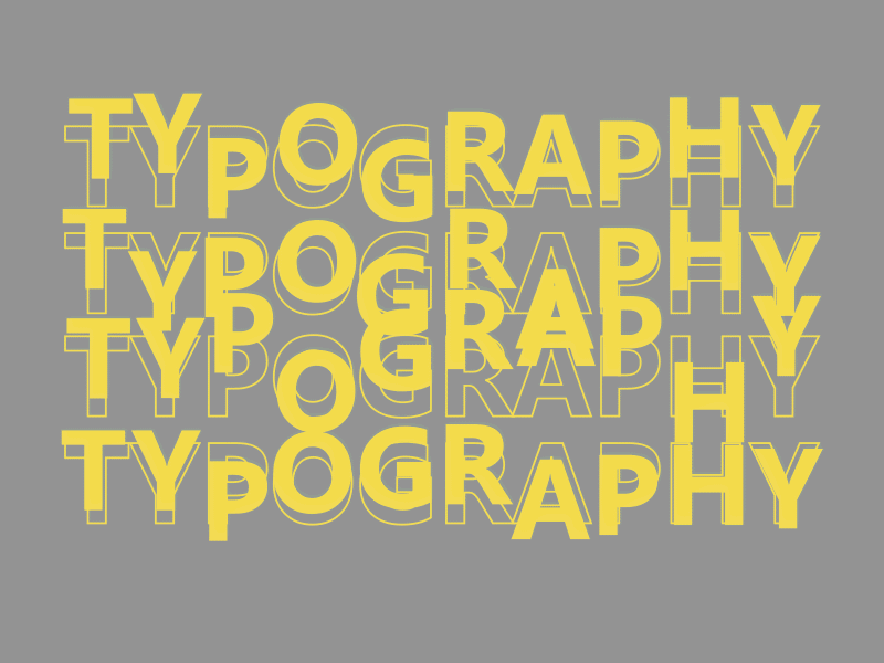 Typography animated gif animation motion design motion graphics pantone text typogaphy