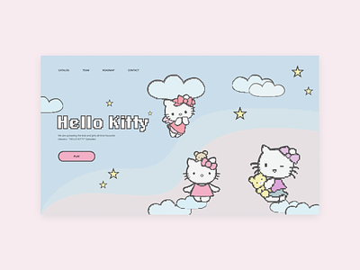 Pixel Аrt. Hello Kitty art concept graphic design landing pixel ui web