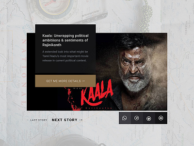 DailyUI#010 Intant Messaging Share dailyui kaala news rajinikanth ui ux