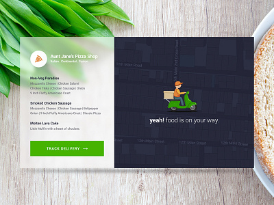 DailyUI#011 Food Delivery - Status Updates dailyui food delivery ui ux