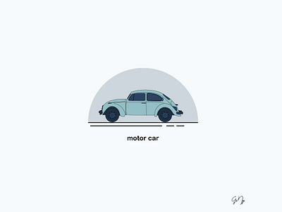 Motor Car design illustration vector