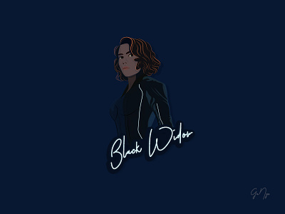Black Widow animation design illustration vector