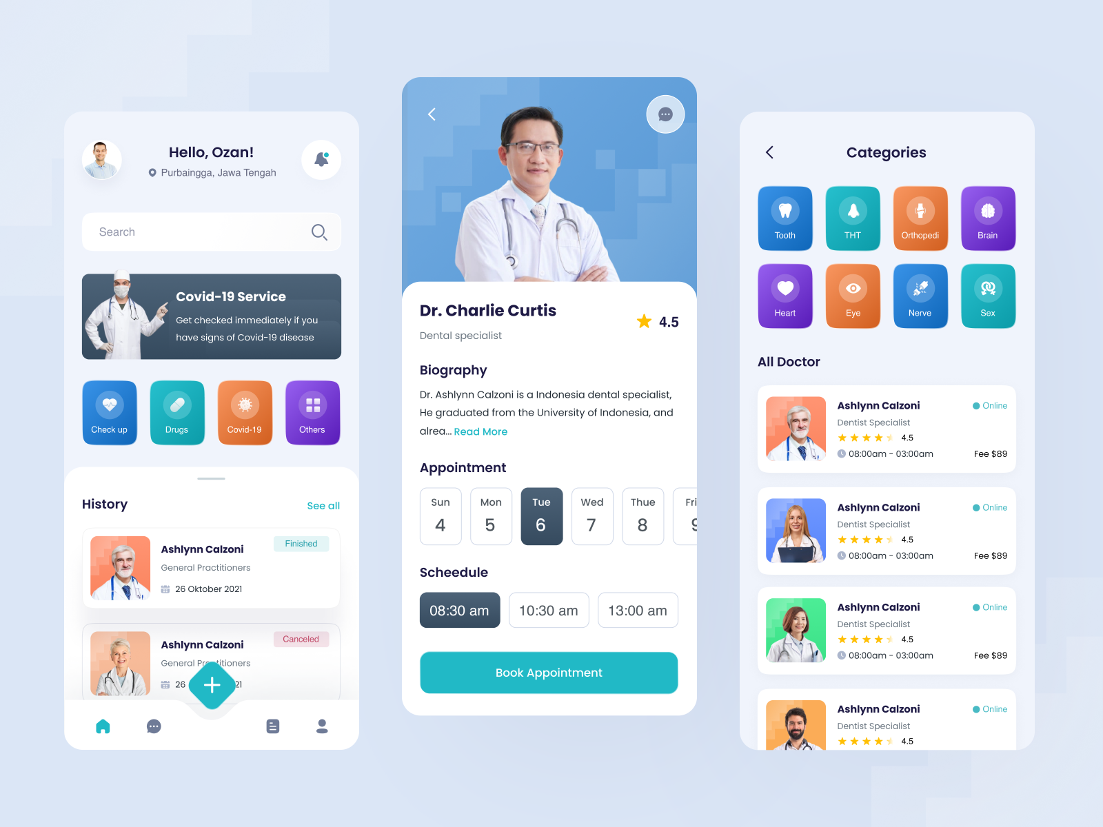 Medical Mobile Apps By Fauzan Ardhiansyah For Callour Studio On Dribbble