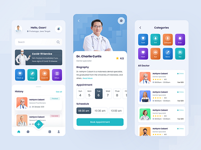 Medical Mobile Apps branding clean design designapps doctor exploration medicalapps ui uidesign uiux