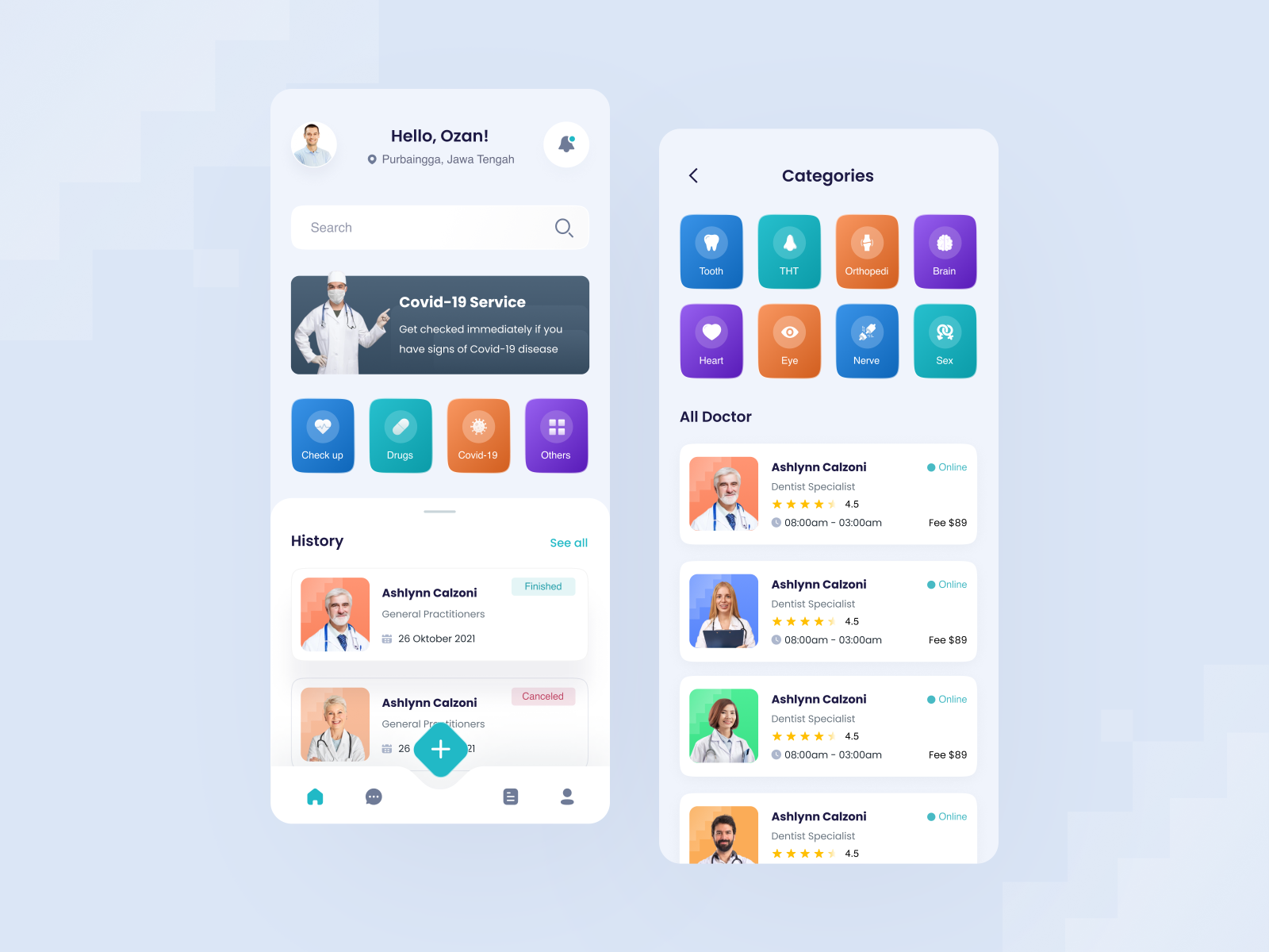 Medical Mobile Apps By Fauzan Ardhiansyah For Callour Studio On Dribbble