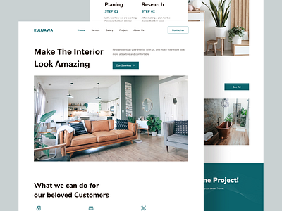 KuliJawa Interior Design Agency - Landing Page exploration interface interior interioragency interiordesign landing landingpage ui uidesign uiux web website websitedesign