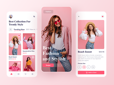Fashion Store Mobile Apps appdesign clean design exploration fashionapp fashionmobileapp mobileapp ui uidesign uiux