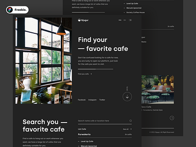 Njugur - Finding Cafe Website