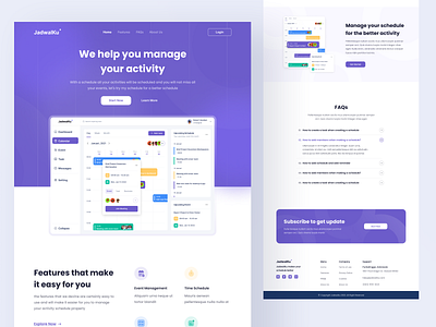 Jadwalku - Landing Page