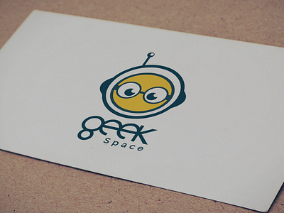 Logo Geek Space branding design geek graphic design logo print design space vector