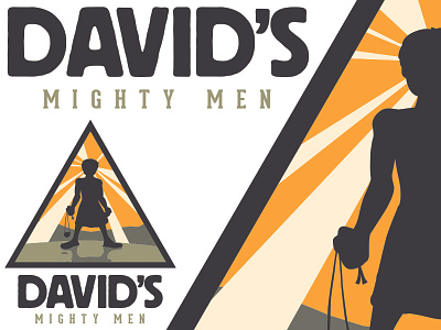 David's Mighty Men david design goliath graphics logo