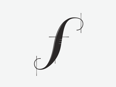 Custom "f" Letterform