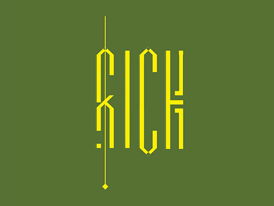 Rich / Sick Type custom type lettering rich sick type