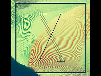 X Letter custom lettering glitch lettering photography pixel pixel sorting type typography