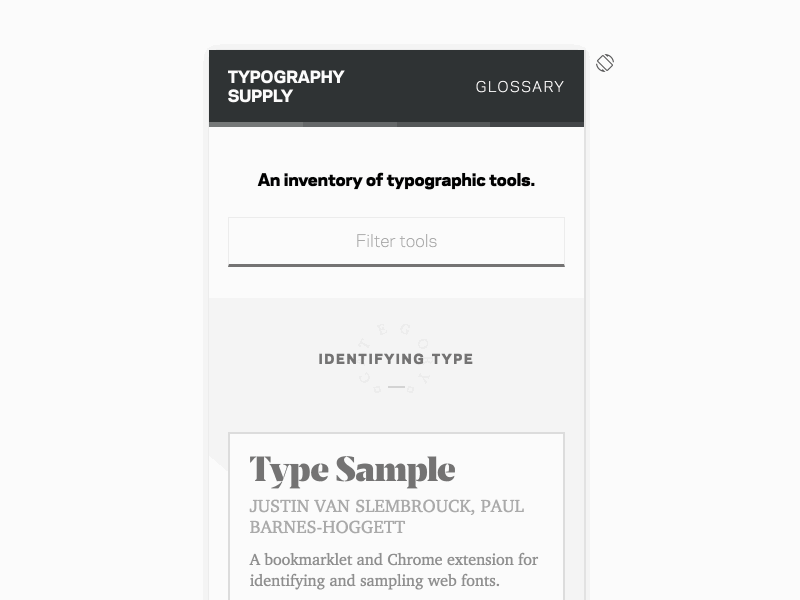 Typography Supply editorial text type typography ui design web design