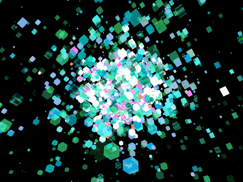 Particle Field 3d abstract