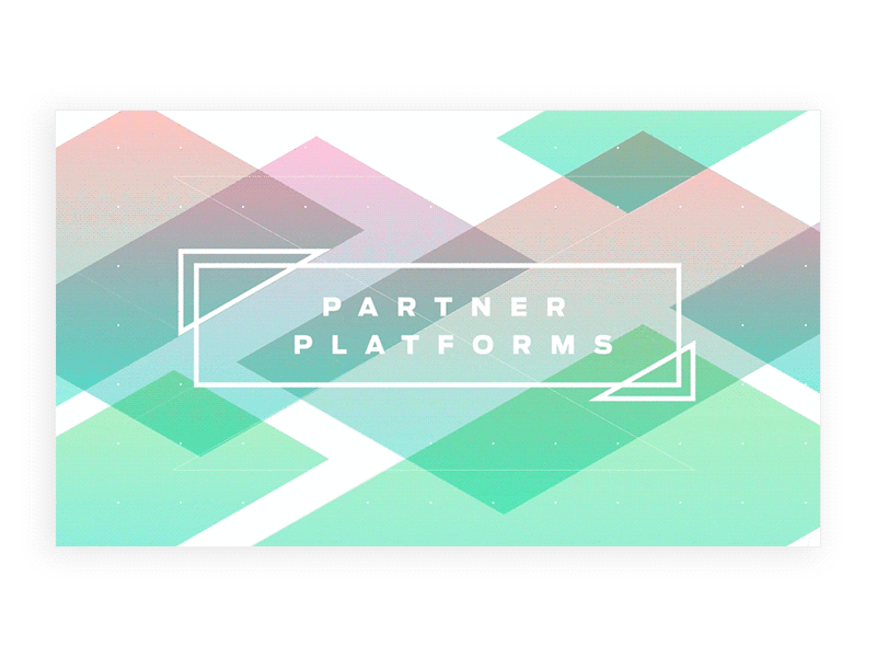 Partner Platforms Animation animation layers type typography